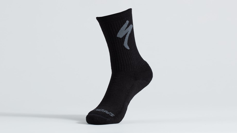 Specialized Merino Midweight Tall Logo Socks Black - M 0