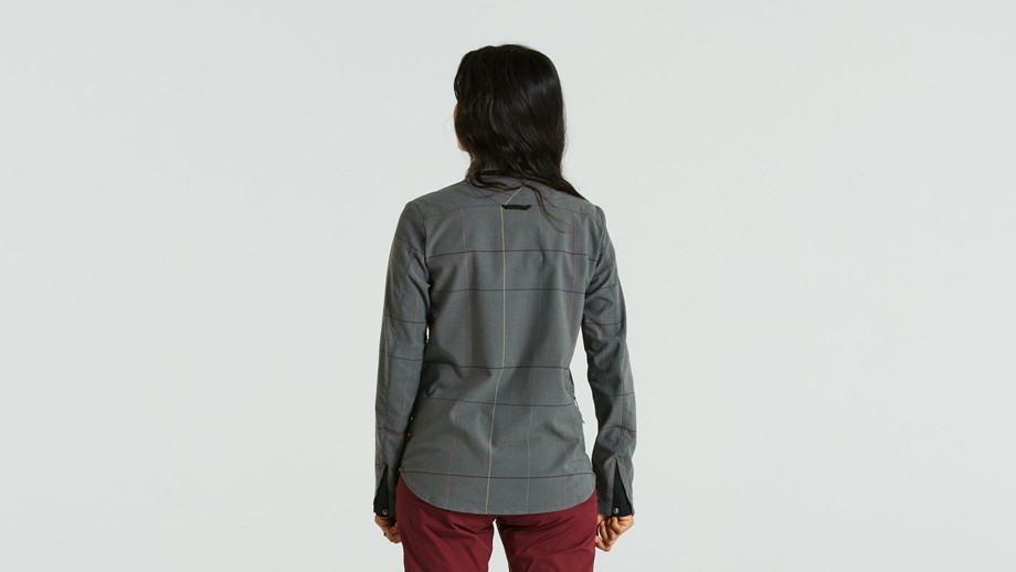 Specialized Women's Specialized/Fjällräven Rider's Flannel Shirt Grey Flag Window - M
