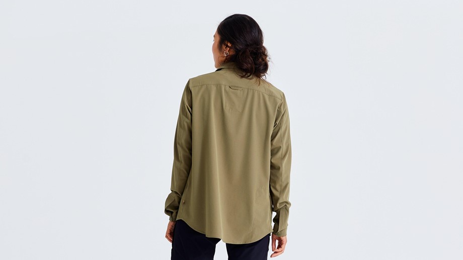 Specialized Women's Specialized/Fjällräven Long Sleeve Sun Shirt Green - S