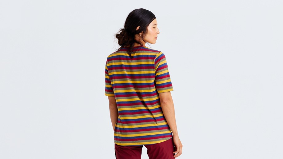 Specialized Women's Specialized/Fjällräven Cotton Striped Short Sleeve Tee S