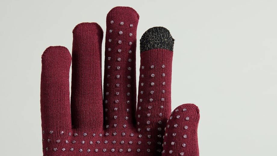 Specialized Thermal Knit Gloves Maroon - L