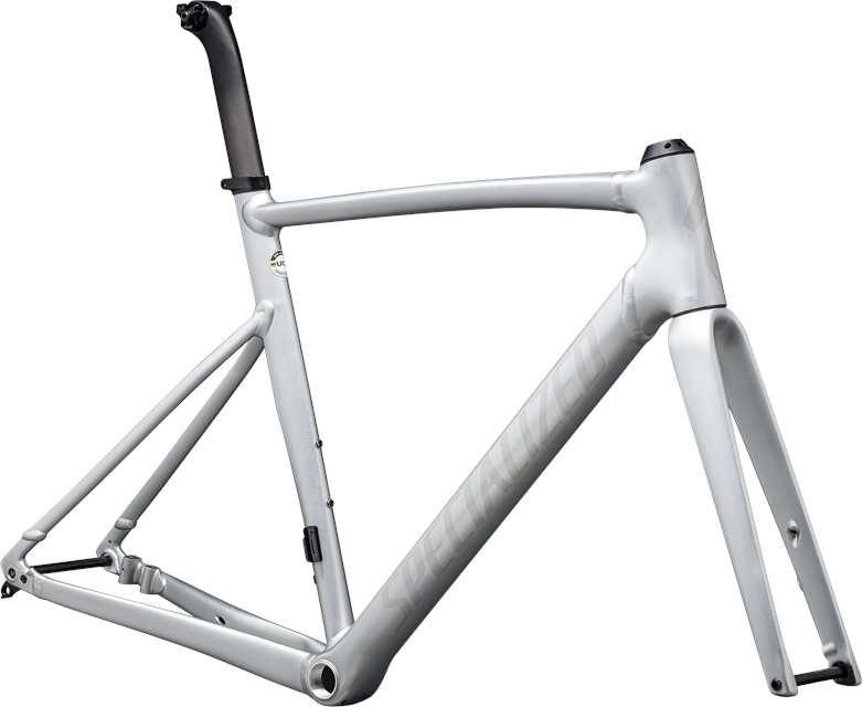 2024 Specialized Allez Sprint Frameset Satin Fog Tint Brush Black Pearl 58 Bikeparts.Com