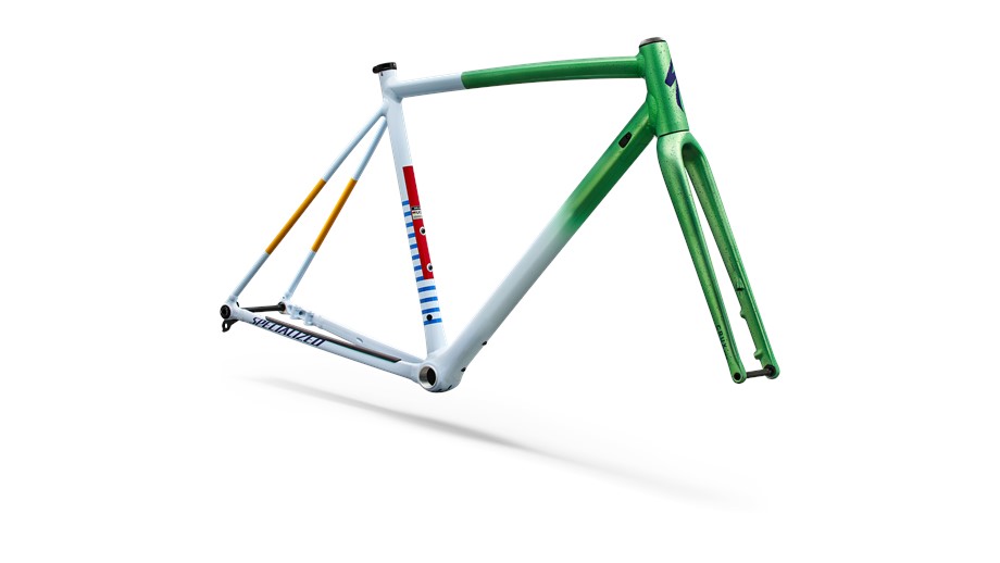 2026 Specialized Crux DSW Frameset Oasis Tint Flake Silver Morning Mist / Purple Haze - 58