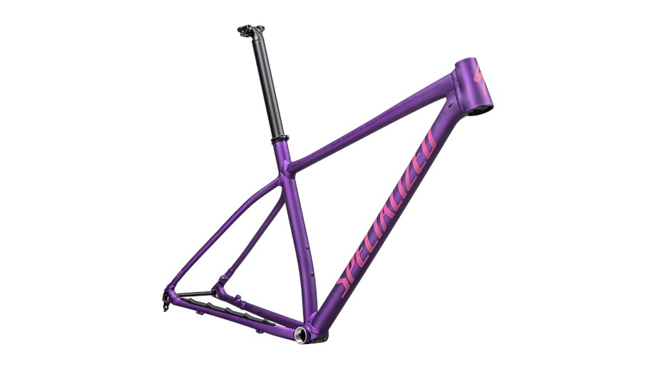 2025 Specialized Chisel Hardtail Frameset Gloss Purple Tint Linear Brushed / Rebel Pink - L