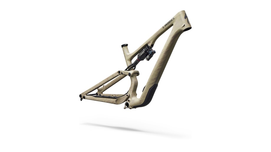 2027 Specialized S-Works Stumpjumper 15 EVO Frameset Satin Sandstone / Smoke Liquid Metal - S2