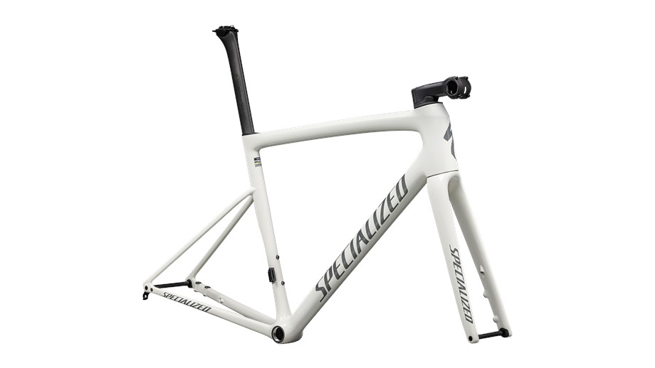 2025 Specialized Tarmac SL8 Frameset Gloss Dune White / Black Pearl Over Ashen - 58