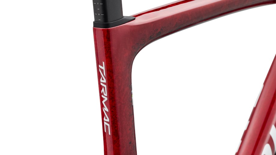 2027 Specialized S-Works Tarmac SL9 Frameset Gloss Vivid Red / Tarmac Black / White Silver Metallic - 52