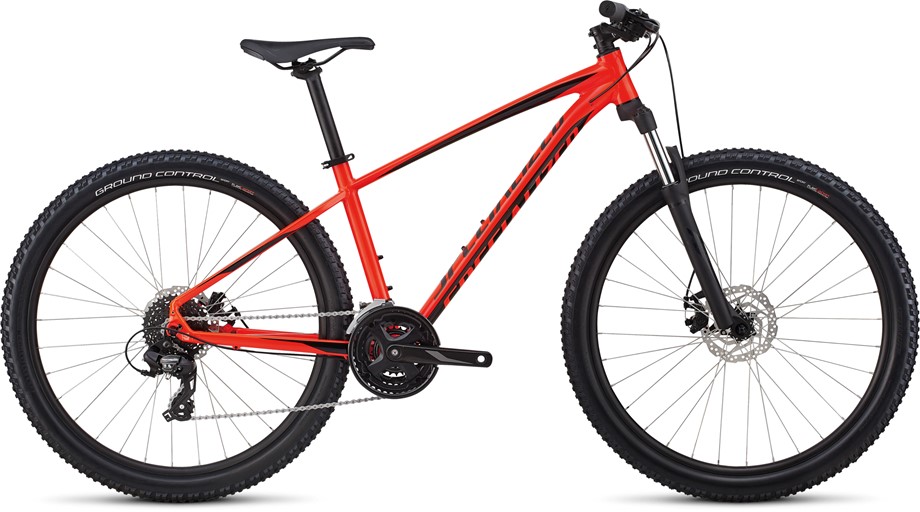 specialized pitch black and red