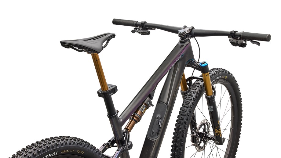 2026 Specialized S-Works Epic 8 EVO Di2 Gloss Carbon / Green To Purple Viavi Fade / Brushed Liquid Metal - XL