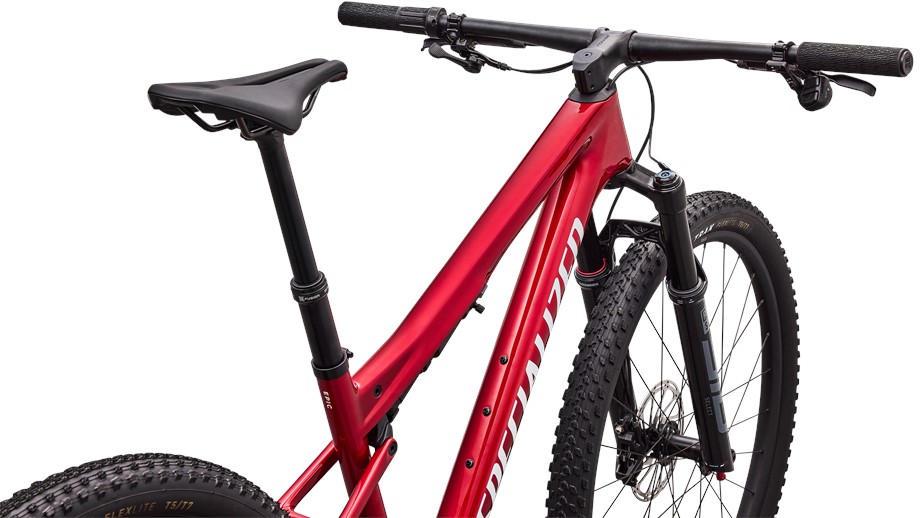 2027 Specialized Epic 9 Comp Gloss Ruby Metallic / Metallic White Silver - S