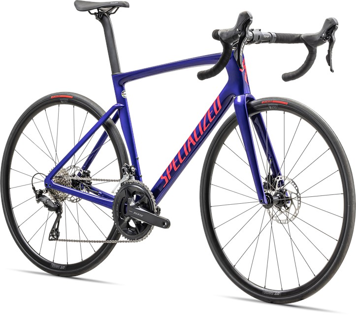 2024 Specialized Tarmac SL7 Sport - Shimano 105 Gloss Metallic Sapphire / Vivid Pink - 58