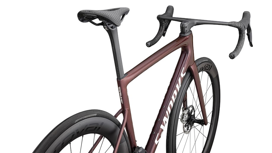 2025 Specialized S-Works Tarmac SL8 – SRAM RED AXS Gloss Solidity / Red To Black Pearl / Metallic White Silver - 49