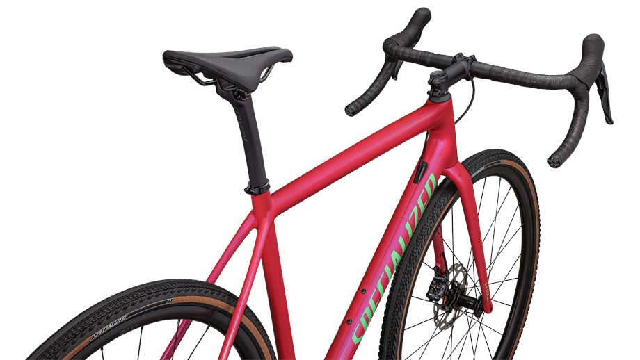 2024 Specialized Crux Comp Gloss Vivid Pink / Electric Green - 54