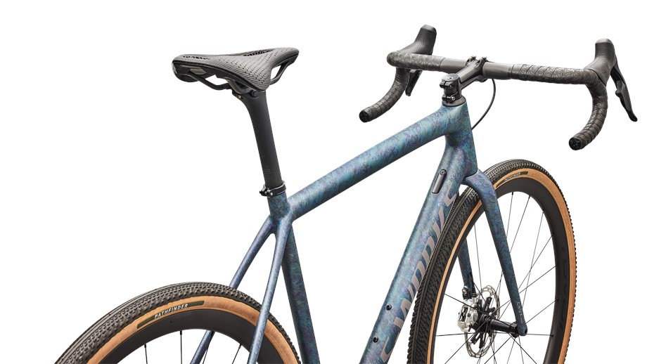2026 Specialized S-Works Crux Satin Gray Blue Fjord Metallic Desert Metallic - 58