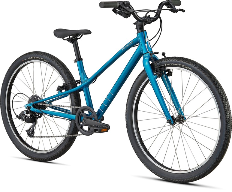 2022 Specialized Jett 24 Gloss Teal Tint / Flake Silver
