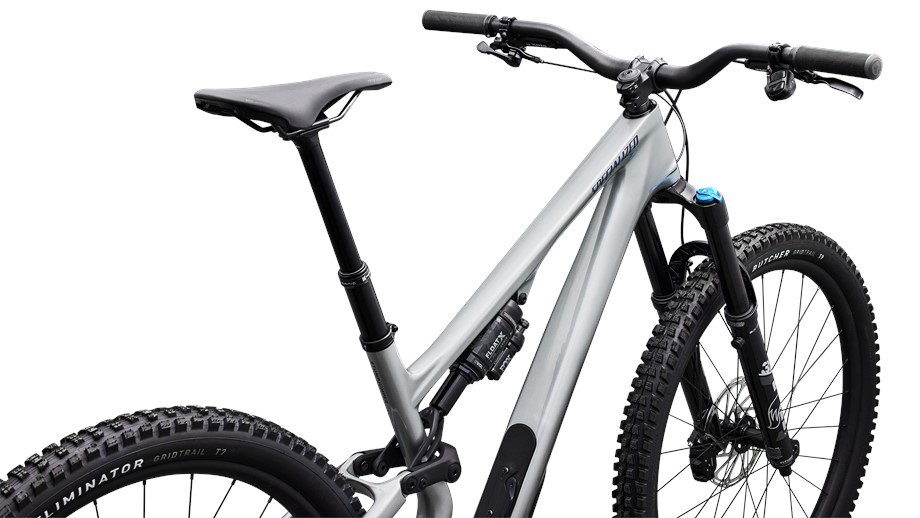 2026 Specialized Stumpjumper 15 EVO Comp Gloss Shadow Silver / Majesty Blue Metallic - S2