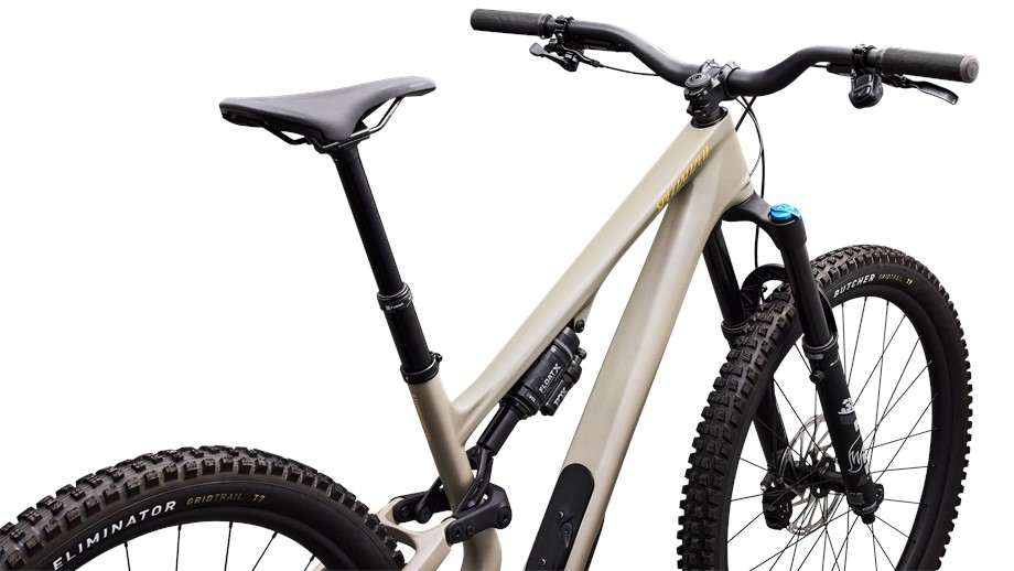 2026 Specialized Stumpjumper 15 EVO Comp Satin Sandstone Metallic / California Sunshine - S1