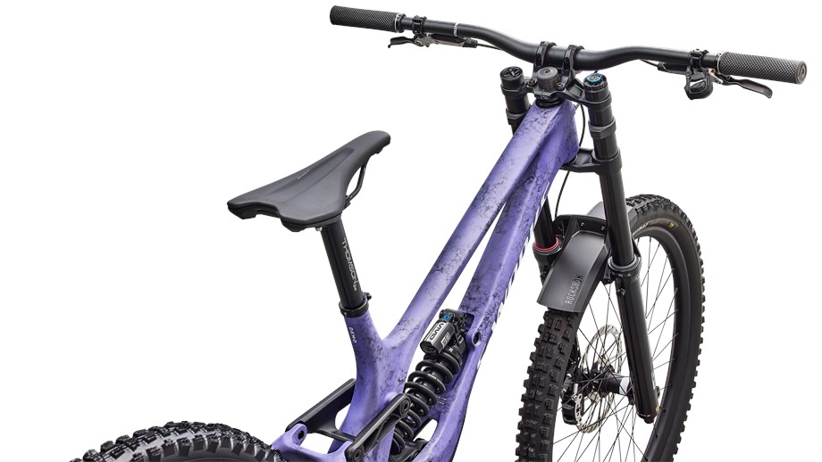 2027 Specialized S-Works Demo 11 Satin / Powder Indigo Tint / Black Tint Carbon / White - S4