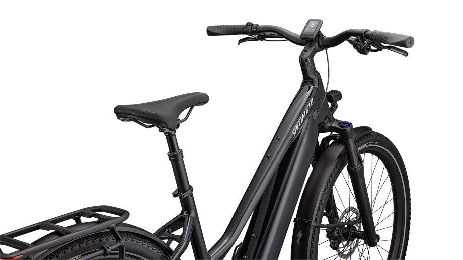 2025 Specialized Turbo Vado 4.0 Step-Through Gloss Castblack / Satin Silver Reflective - L