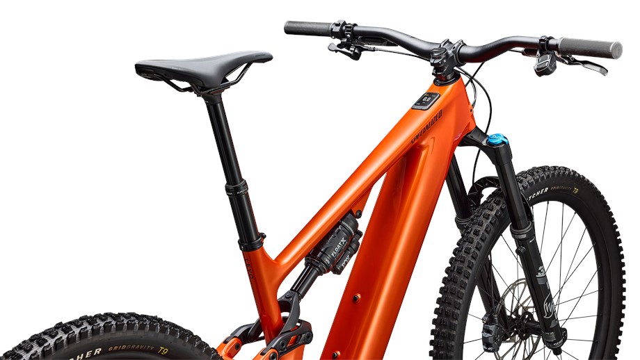 2026 Specialized Turbo Levo 4 Comp Gloss Orange Tint Over Silver Dust / Dark Navy - S3