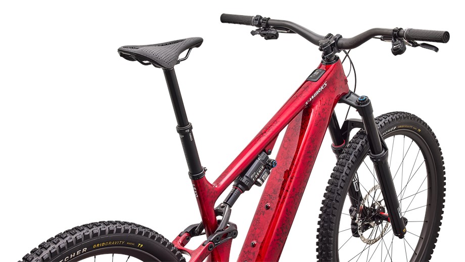 2027 Specialized S-Works Turbo Levo 4 Gloss Red Tint / Silver Dust / Metallic White Silver - S3