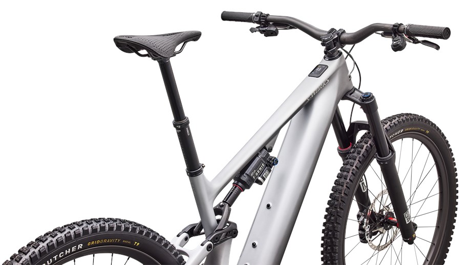 2027 Specialized S-Works Turbo Levo 4 Satin Silver Dust / Black Pearl / Gloss Chrome - S2