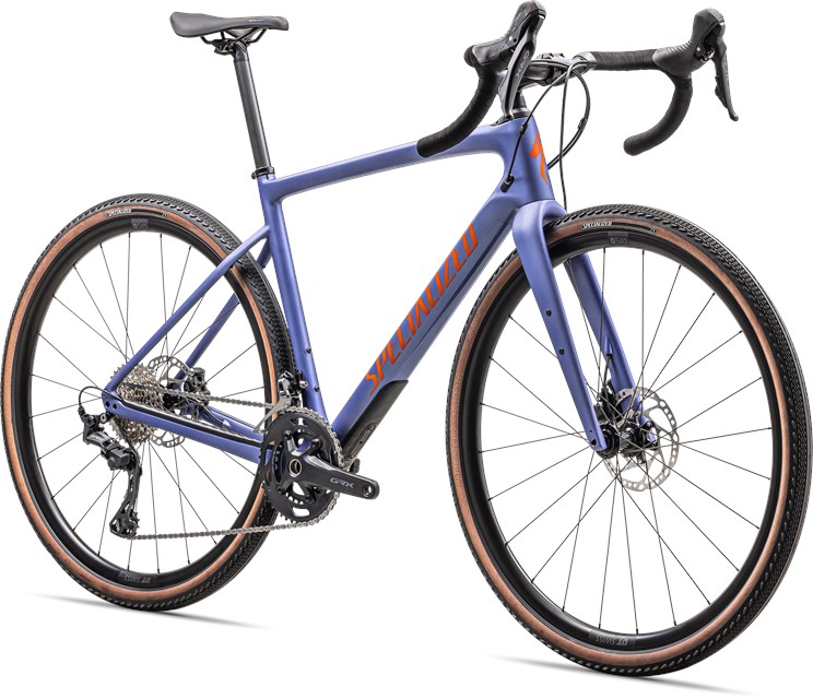 2024 Specialized Diverge Sport Carbon Satin Purple Indigo Tint / Purple Indigo / Amber Glow - 58