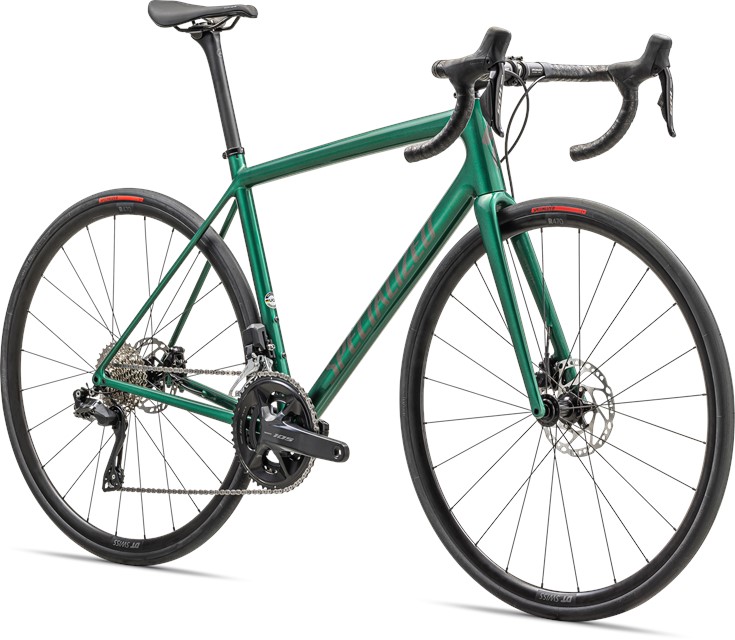 2024 Specialized Aethos Comp - Shimano 105 Di2 Gloss Metallic Pine Green Smoke - 54