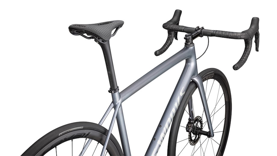 2025 Specialized S-Works Aethos - Dura-Ace Di2 Gloss Glacial Metallic / Red To Gold Pearl / Satin Silver Dust - 56