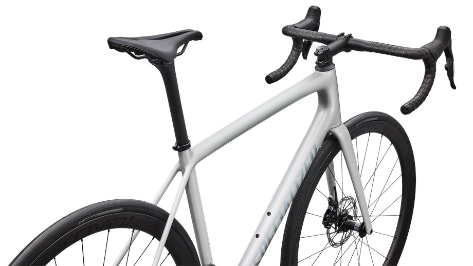 2026 Specialized Aethos 2 Expert Gloss Dolomite Metallic / Blue Pearl Over Shadow Silver - 56