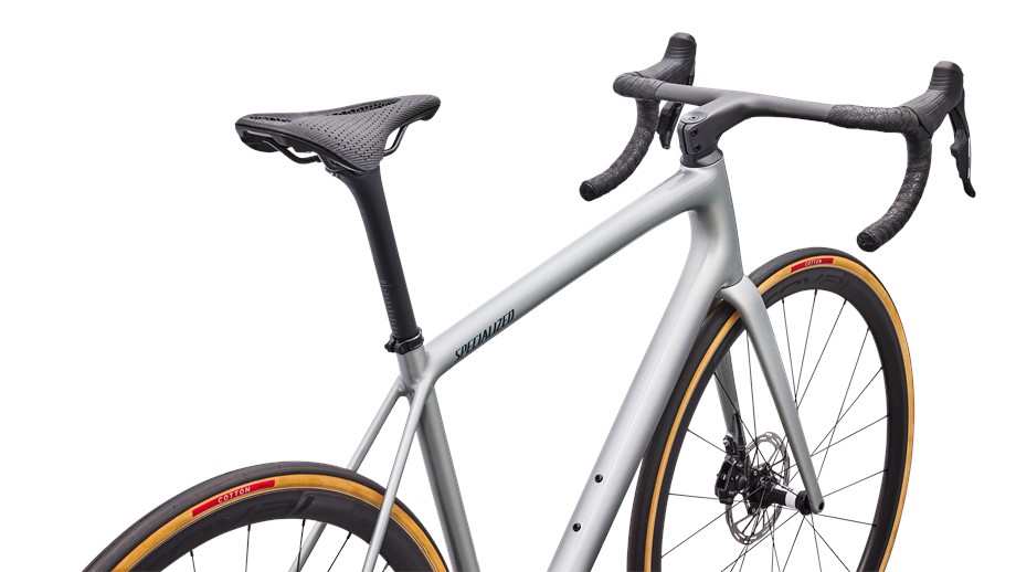 2027 Specialized Aethos 2 Pro Shadow Silver / Emerald Metallic - 56