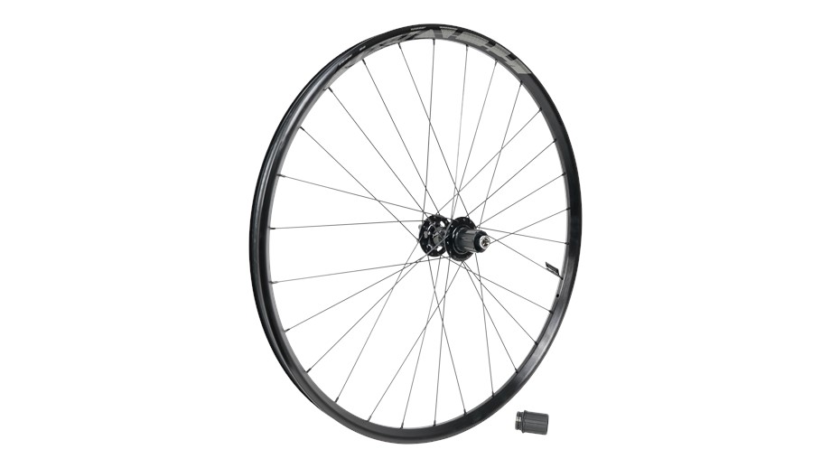 Specialized WHL MY18 TRAVERSE OE, 29, REAR, ALLOY, TA 12X148MM, DISC, 6-BOLT, 28H, SHIMANO 10-SPD FHB (HILO HUB) - BLACK W/ CHARCOAL DCL Whl My18 Sj Fsr Comp 29 Boost Rear Wheel 12x148mm