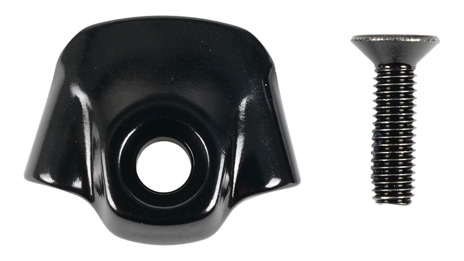 Specialized CBG HOOD SCOOP, MY18-20 EPIC, ALLOY FRAME, DOWNTUBE EXIT PORT COVER, 4MM SHIFT / 5MM BRAKE, W/ BOLT Black - One Size