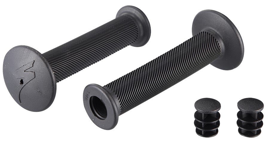 Specialized BAR GRIPS, HOTWALK CARBON GRIPS, 105MM LENGTH, 19MM OD, 15MM DIA. BAR, RUBBER, CLOSED END GRIP