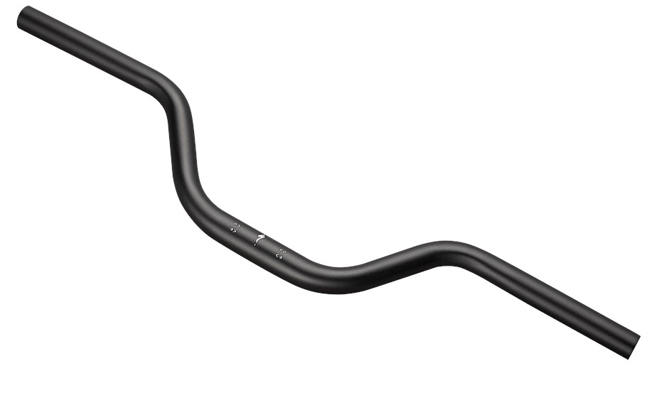 Specialized BAR KIDS MINI-RISE HANDLEBAR, 25.4MM, 600MM WIDTH, ALLOY, 80MM RISE / 5-DEG BACKSWEEP, 22.2MM DIAMETER AT GRIP MOUNT