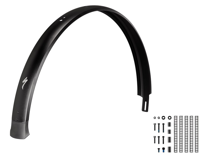 Specialized FND VADO/COMO (GEN.2), REAR FENDER, 650B, ALLOY, 65MM WIDTH, W/ HOLE FOR WIRED GARMIN RADAR Black