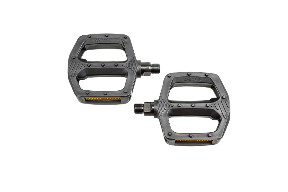 Specialized PDL YOUTH PLATFORM PEDALS, 9/16" SPINDLE, PLASTIC BODY, SMALL PLATFORM FOR KIDS BIKES Black - 9/16"