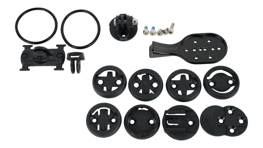 Specialized STM SUB, ROVAL ALPINIST / RAPIDE COCKPIT, ACCESSORY MOUNT KIT (COMPATIBLE W/BRYTON,CAT EYE,GOPRO,JOULE,MIO,POLAR,WAHOO) Black