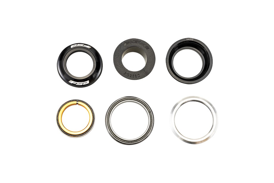 Specialized HDS COMPLETE, ZS44/28.6 UPPER CUP, 1-1/8" TOP BRG (36X45-DEG), 1.5" LOWER BRG, (45X45-DEG), 47MM TOP COVER, W/ CROWN RACE (HS-S-05) Black