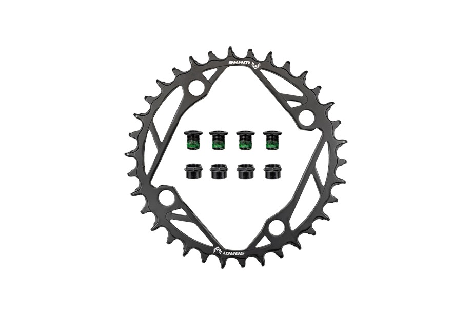 Specialized CHR TURBO, 34T, T-TYPE 12-SPD, 4-BOLT, 104BCD, 1X RING, STEEL, SRAM (00.6218.034.003) Black - 34T
