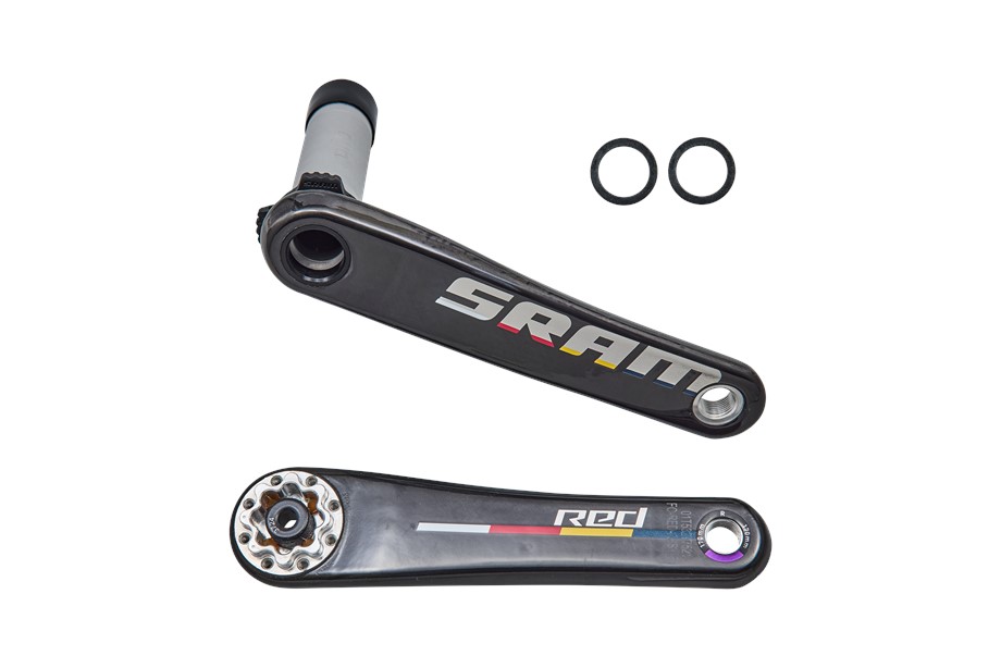 Specialized CRK SRAM RED E1, 170MM, L+R ARMS, CARBON, W/ CUSTOM BORA REDBULL DECAL (NO CHAINRINGS OR SPIDER) Red Bull - 170mm