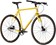 All-City Super Professional Flat Bar Single Speed Bike - 700c, Steel, Lemon Dab, 52cm 