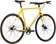 All-City Super Professional Flat Bar Single Speed Bike - 700c, Steel, Lemon Dab, 52cm 
