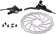 Radio Raceline Disc Brake Kit - Hydraulic, 140mm Rotor, Right Hand Lever, Black 