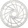 Jagwire Sport SR1 Disc Brake Rotor - 203mm, 6-Bolt, Silver