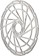 Jagwire Sport SR1 Disc Brake Rotor - 203mm, 6-Bolt, Silver