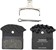 Shimano J05A-RF Disc Brake Pad and Spring - Resin Compound, Finned Aluminum Back Plate, Box/25 pair