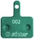 Sinter Green s2032 Compound Organic Disc Brake Pads - Shimano B Type, Sinter Type 002, One Pair 