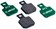 Sinter Green s2032 Compound Organic Disc Brake Pads - Magura, Sinter Type 012, One Pair 