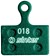 Sinter Green s2032 Compound Organic Disc Brake Pads - Shimano Type K, Sinter Type 018, One Pair 